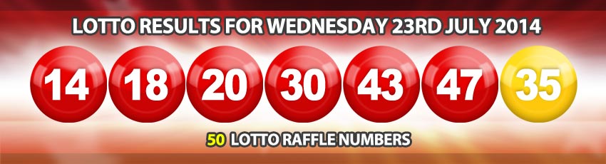 lotto results raffle numbers