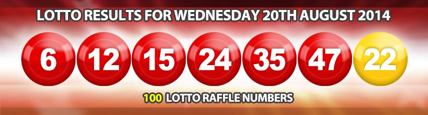 The latest Lotto and Lotto raffle results